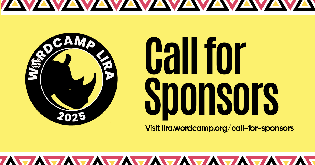 Partner with Us: Sponsor WordCamp Lira 2025