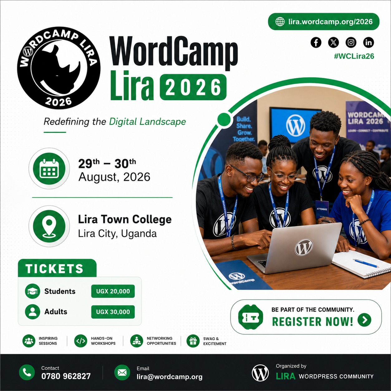 Experience the Future of the Web at WordCamp Lira 2026